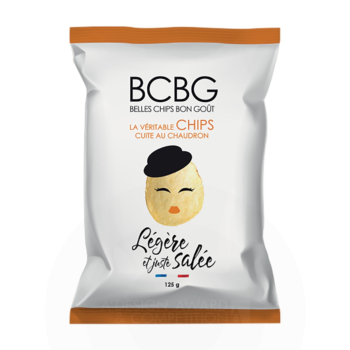 Chips BCBG Food packaging by D. Goyon, R. Vicente and C. Alamy Silver Packaging Design Award Winner 2018 