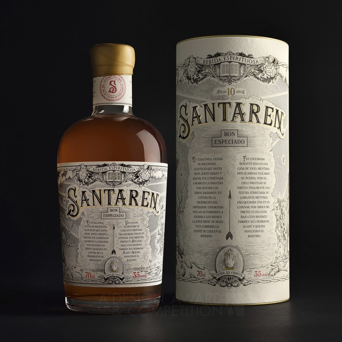 Santaren Rum Bottle by Estudio Maba Golden Packaging Design Award Winner 2018 