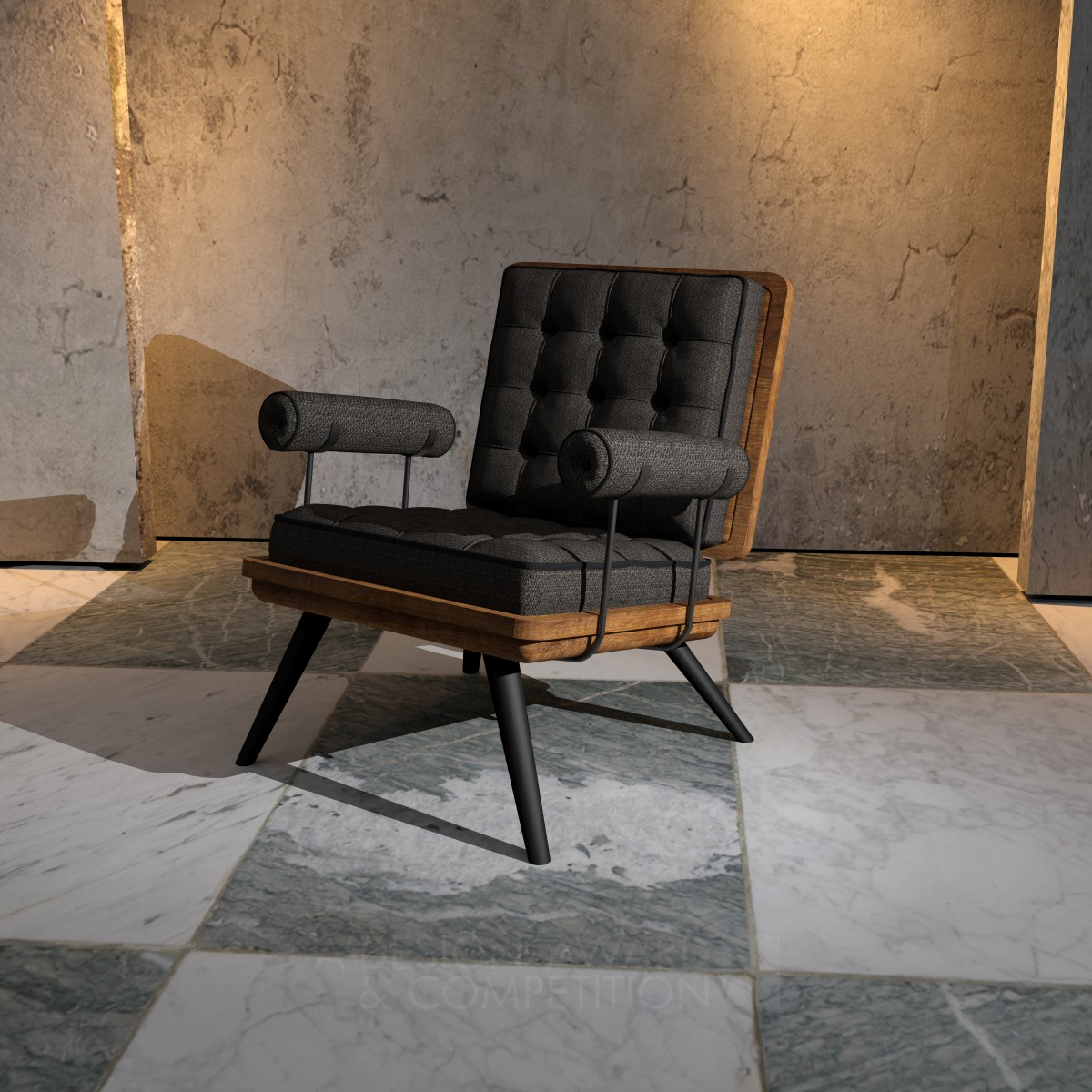 Metatron Armchair by Kamil Taner Iron Furniture Design Award Winner 2018 