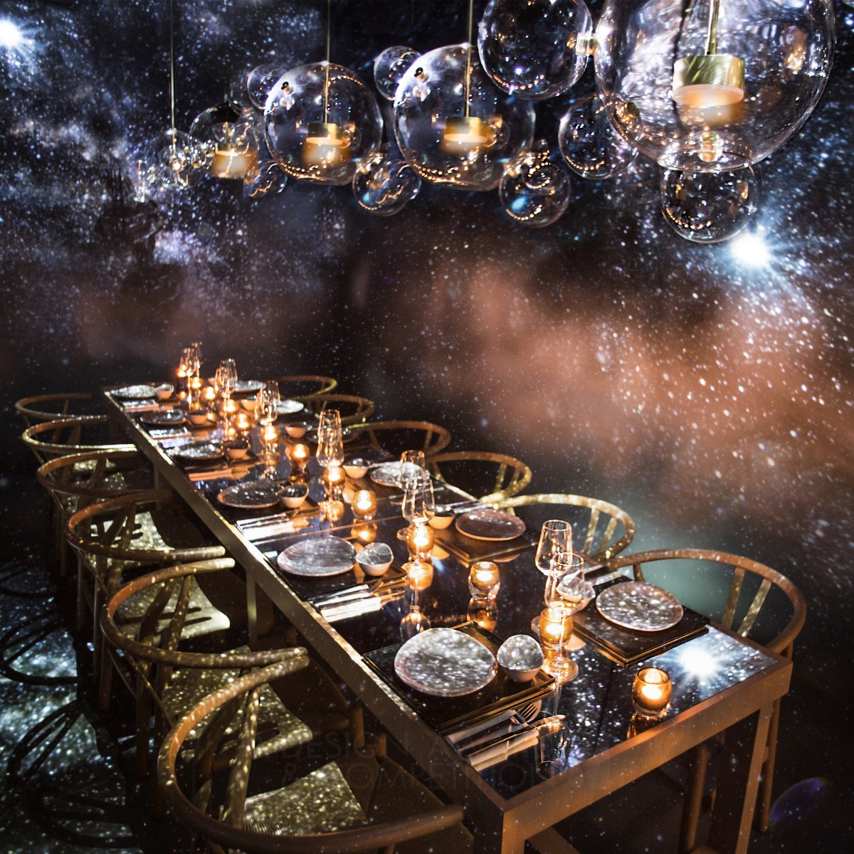 Find Your Lucky Star Restaurant pop-up installation by Emma Maxwell Bronze Interior Space and Exhibition Design Award Winner 2018 