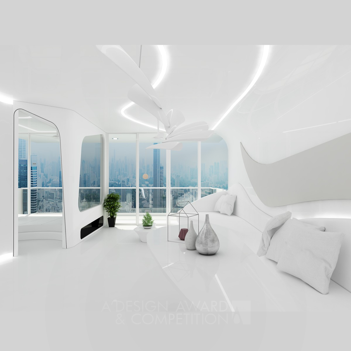 Futuristic Home Residential House by Jackie Lai Bronze Interior Space and Exhibition Design Award Winner 2018 