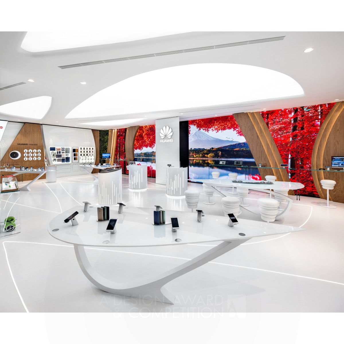 Huawei Experience Store - Milano Experience Store by Alessandro Luciani Designer Silver Interior Space and Exhibition Design Award Winner 2018 