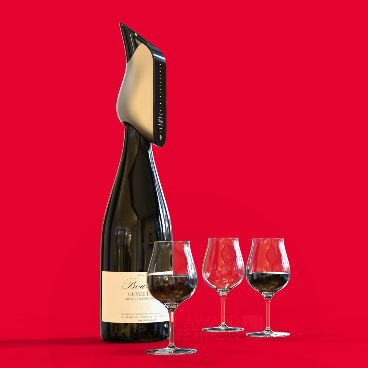 Aveine Connected wine aerator by Matthieu Robert - Aveine Iron Mobile Technologies, Applications and Software Design Award Winner 2018 