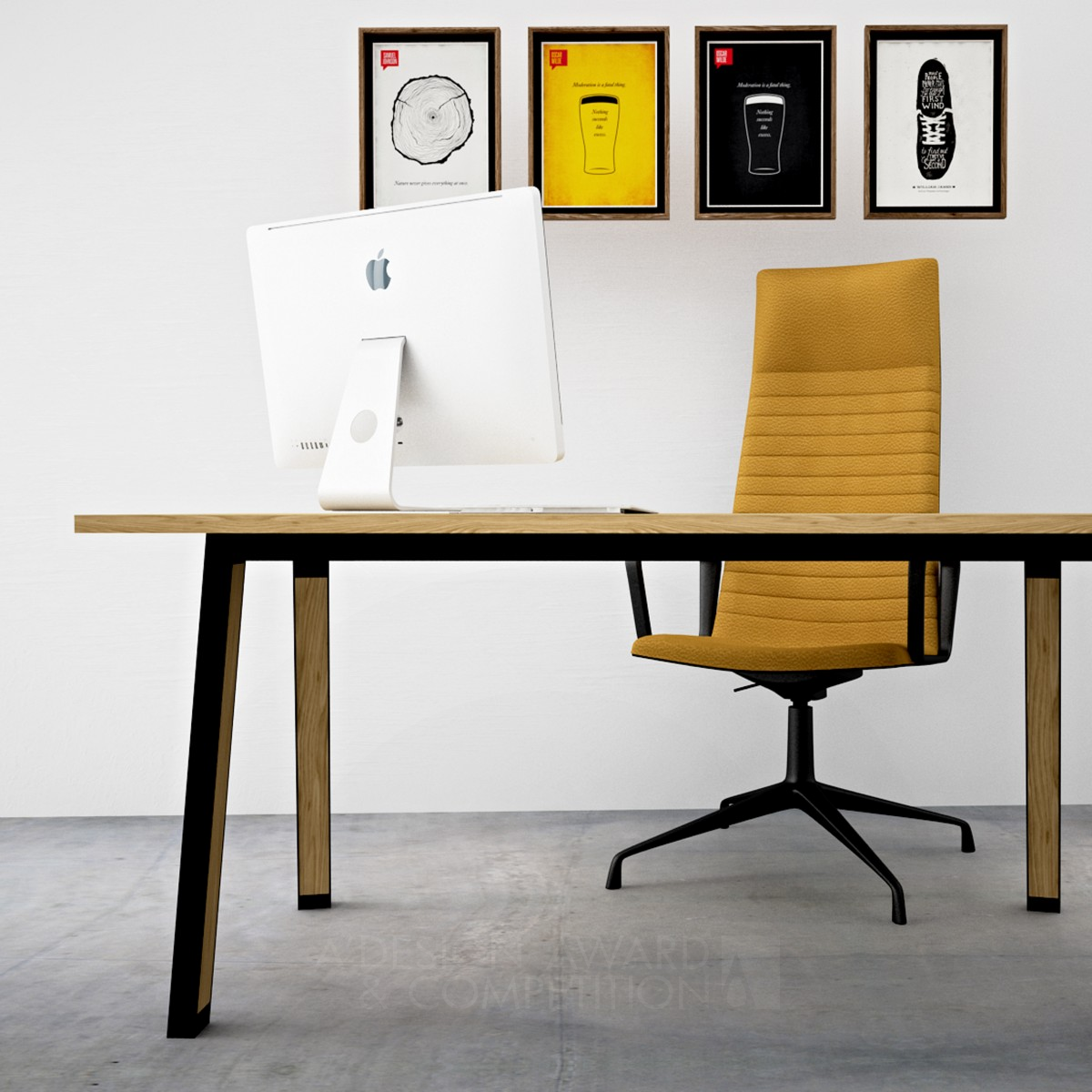 The Smart Office Desk by Petr Novague Iron Furniture Design Award Winner 2018 