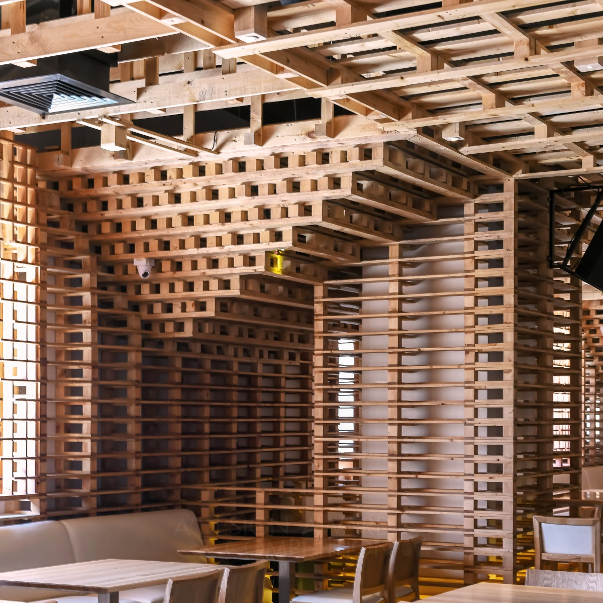 Pallet Restaurant and Micro Brewery by Ketan Jawdekar Golden Sustainable Products, Projects and Green Design Award Winner 2018 