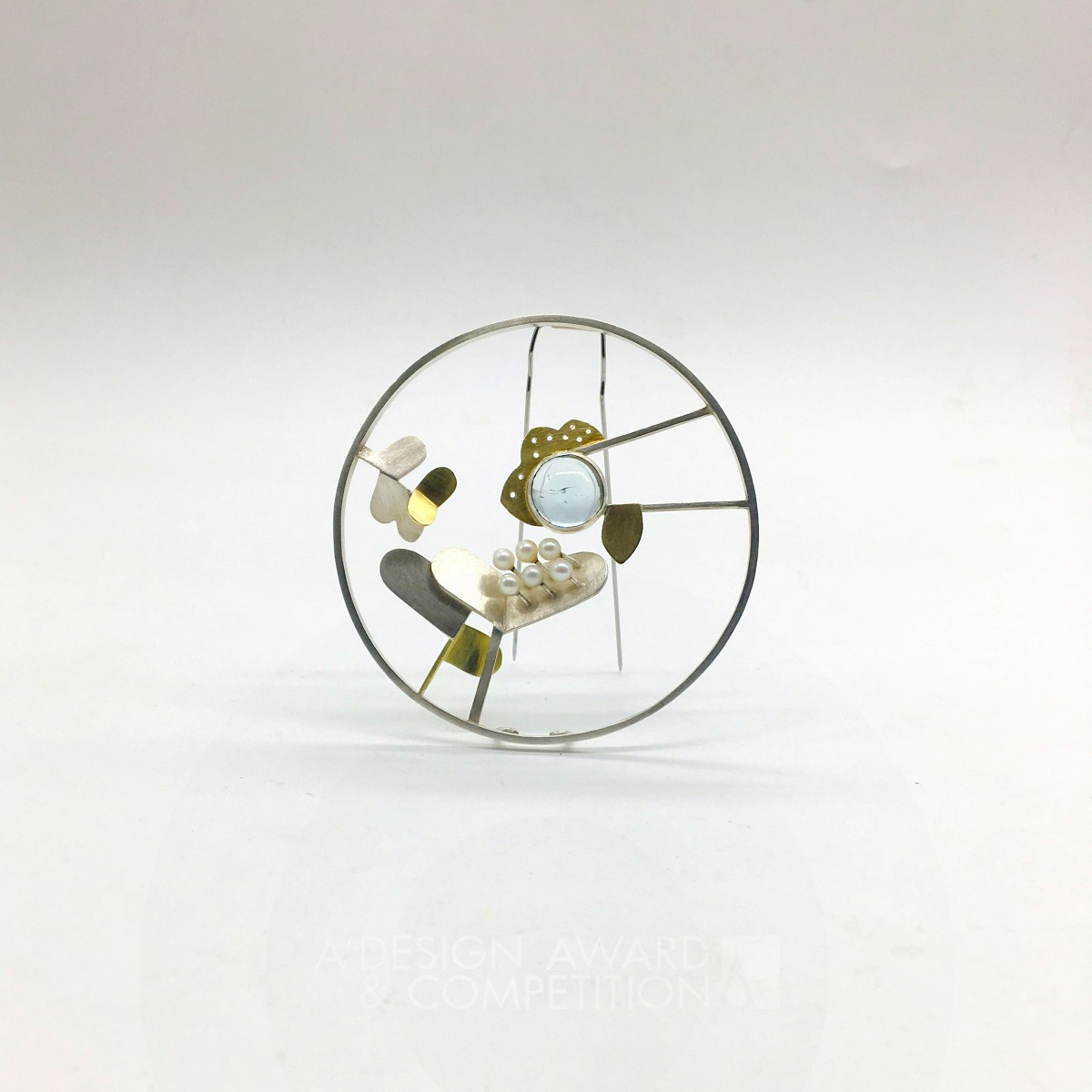 Moonlight Brooch Brooch by Michelle Xianou Ni Silver Jewelry Design Award Winner 2018 