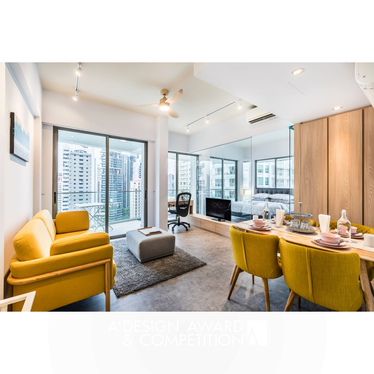 Simplicity Apartment Interior Design by Don Lin Iron Interior Space and Exhibition Design Award Winner 2018 