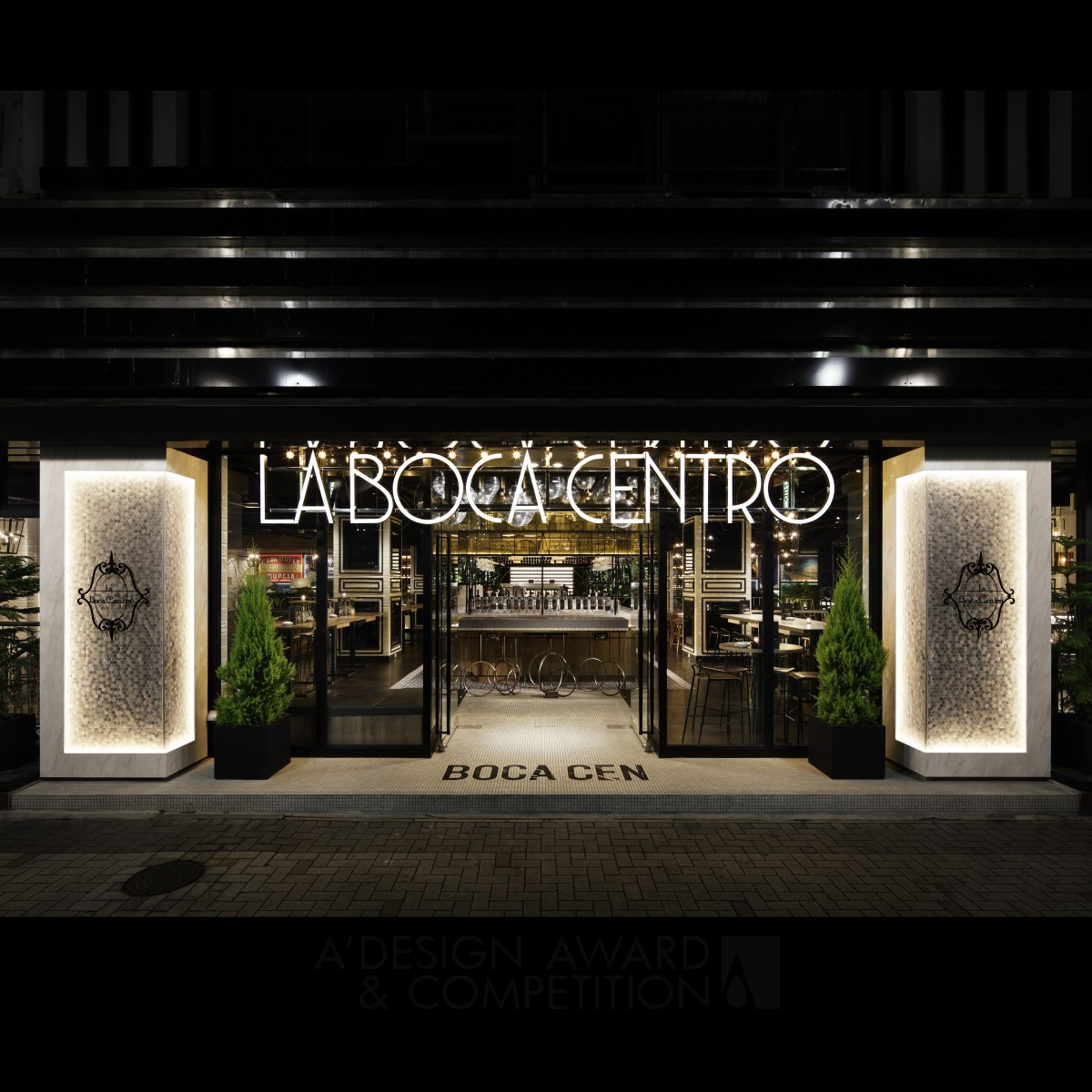 La Boca Centro Restaurant by Aiji Inoue Golden Interior Space and Exhibition Design Award Winner 2018 