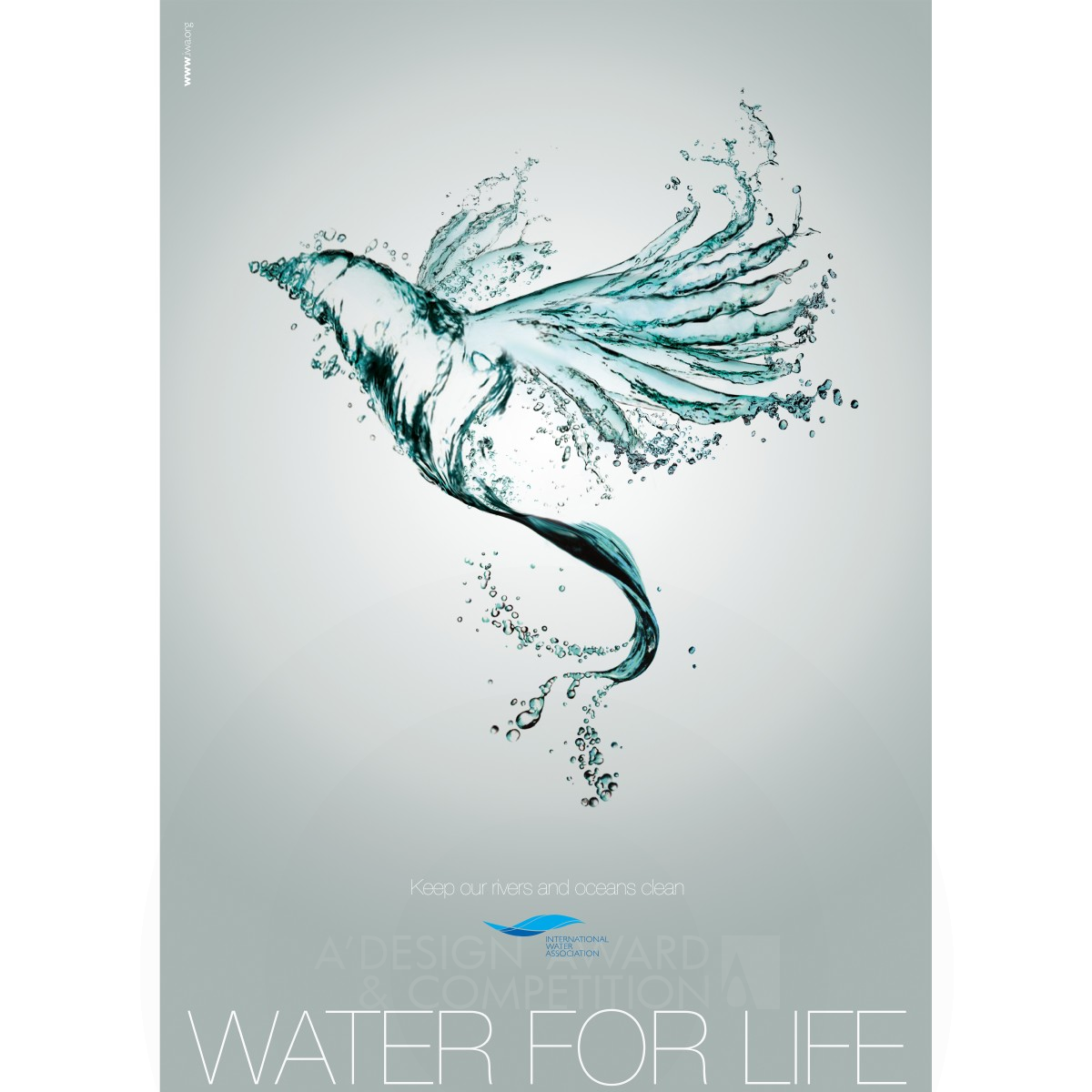 Water For Life Poster by Seokwon Han Silver Graphics, Illustration and Visual Communication Design Award Winner 2019 