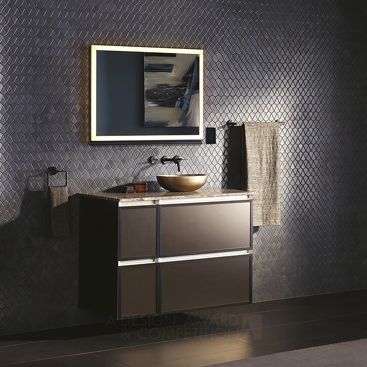 Uplift Tech Cabinets Bathroom Furniture by Howard Katz Golden Bathroom Furniture and Sanitary Ware Design Award Winner 2019 