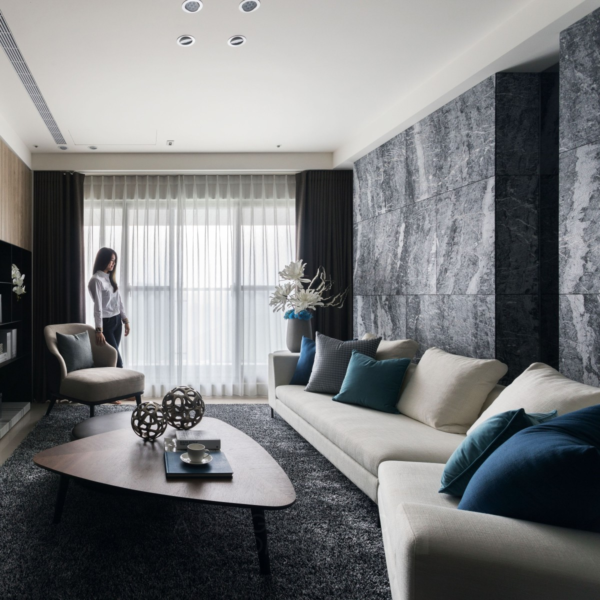 New Oriental Residential House by Wang Yu Cheng Iron Interior Space and Exhibition Design Award Winner 2019 