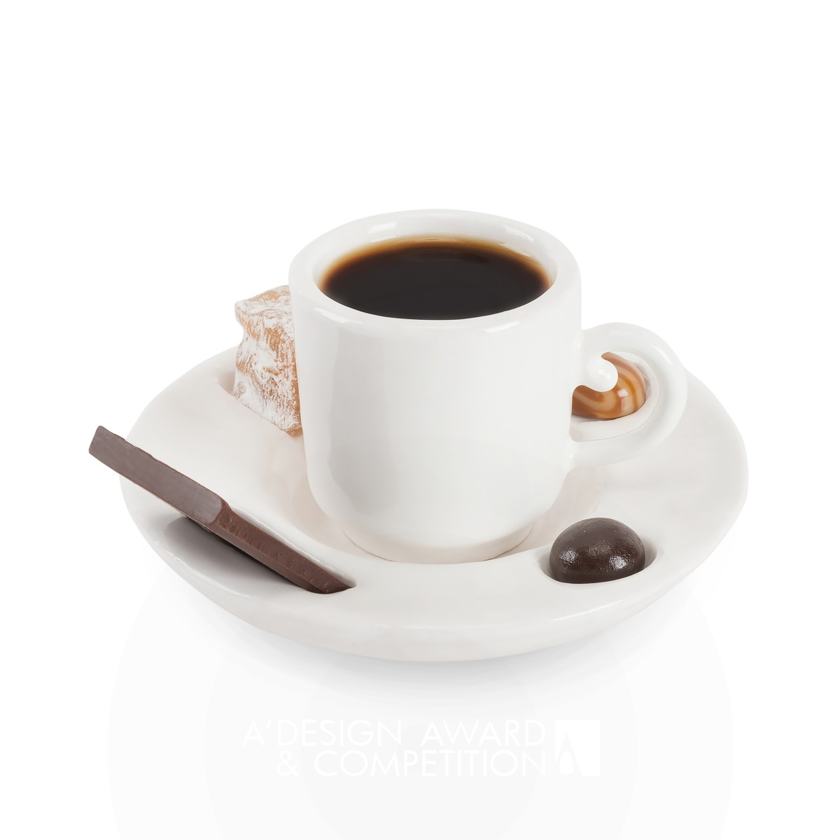 WithDelight Coffee Cup and Saucer by Rana Nur Ozdeslik Silver Bakeware, Tableware, Drinkware and Cookware Design Award Winner 2019 