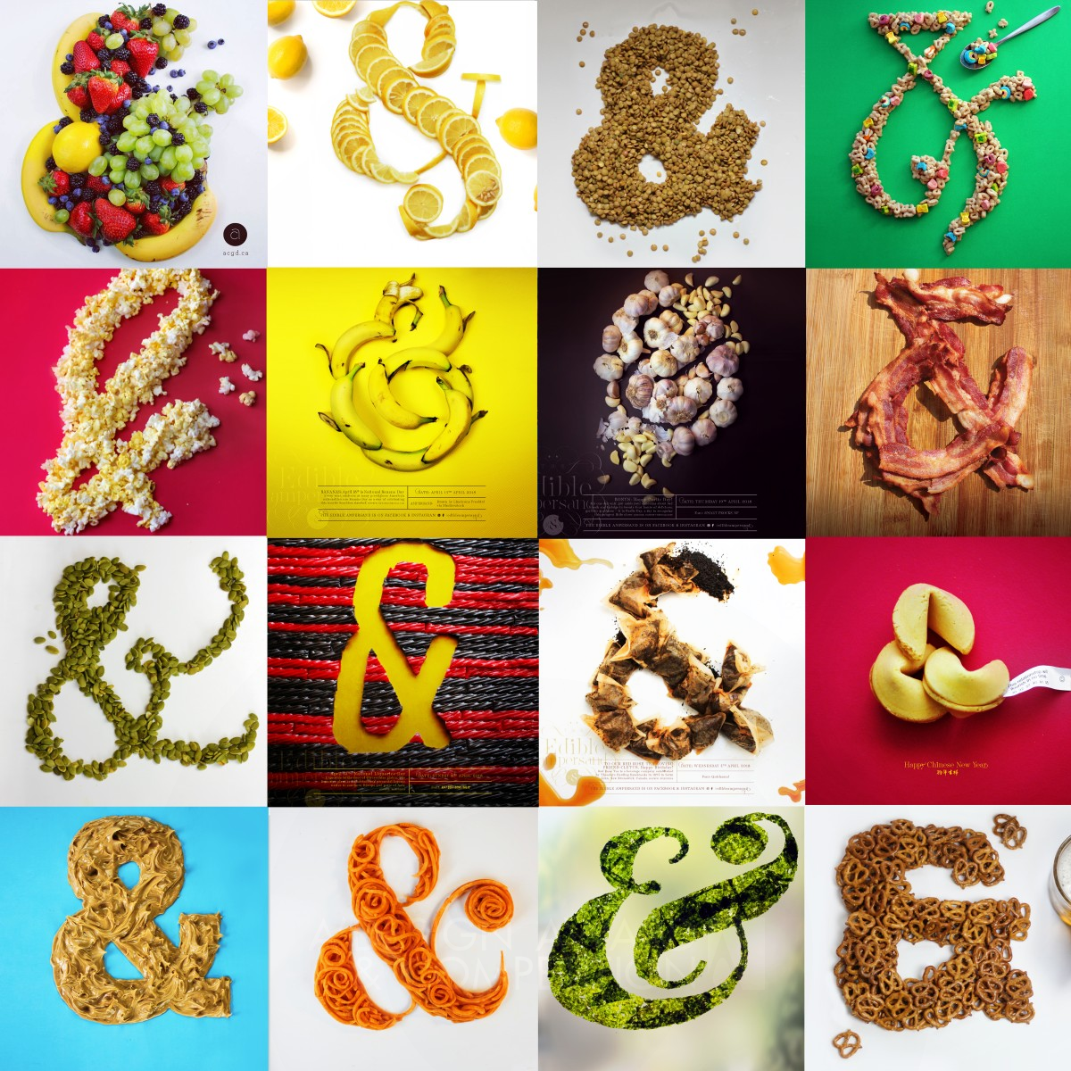 The Edible Ampersand Personal Project   by Ashley Anastasia Howell Bronze Graphics, Illustration and Visual Communication Design Award Winner 2019 