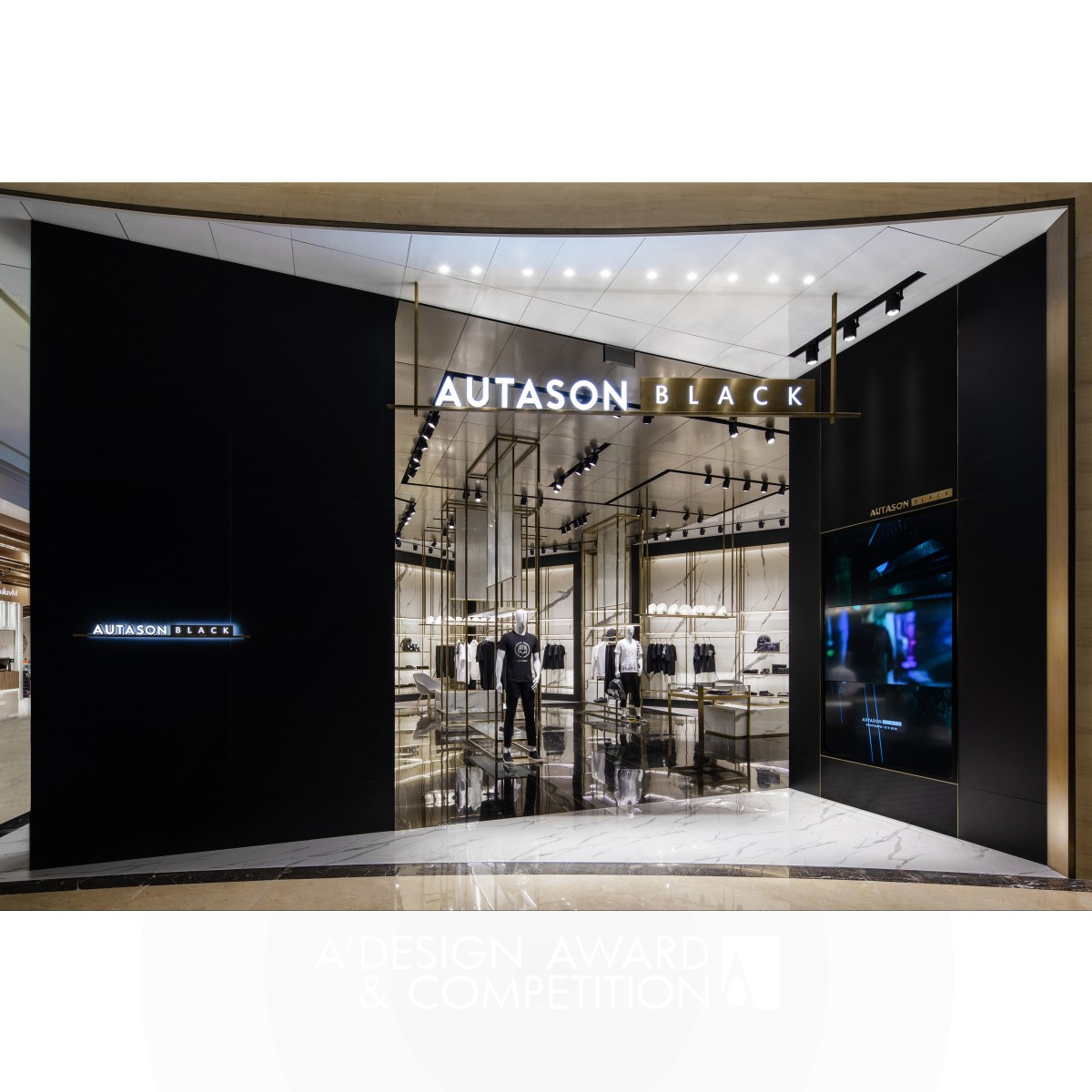 Autason Black Store Clothing Concept Store by Kingson Leung Bronze Interior Space and Exhibition Design Award Winner 2019 