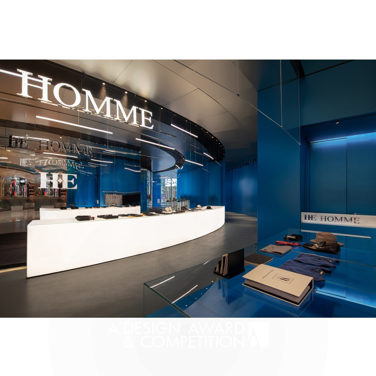 He Homme High-End Couture Men’s High-end Tailor Interior by Kingson Leung Iron Interior Space and Exhibition Design Award Winner 2019 