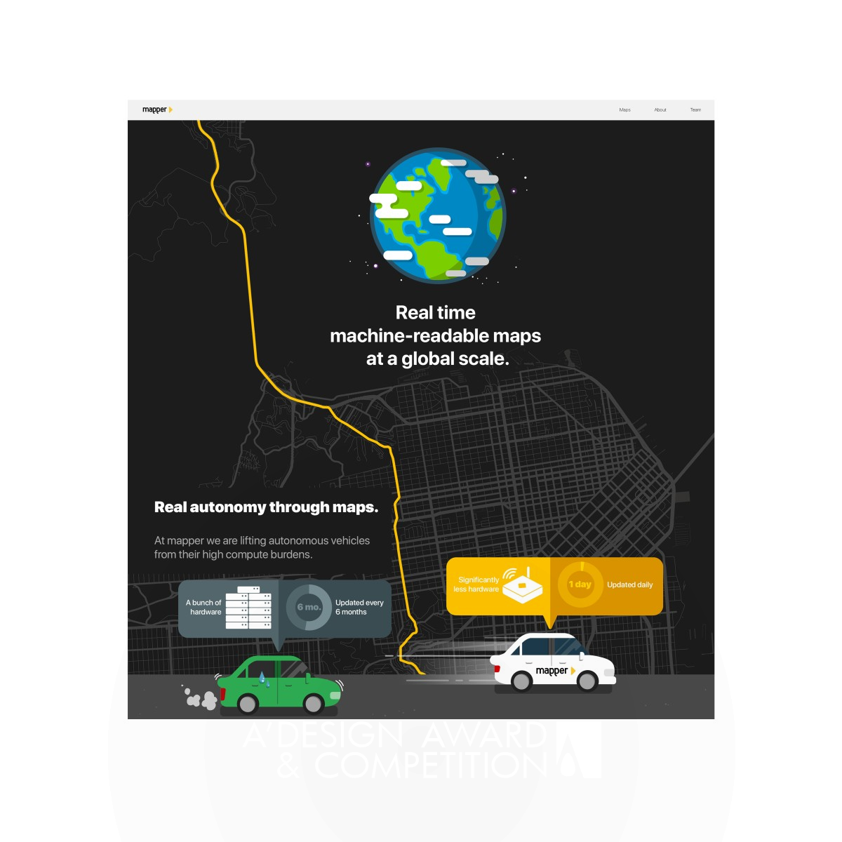 Mapper Website Website by Colin Kent Iron Website and Web Design Award Winner 2019 