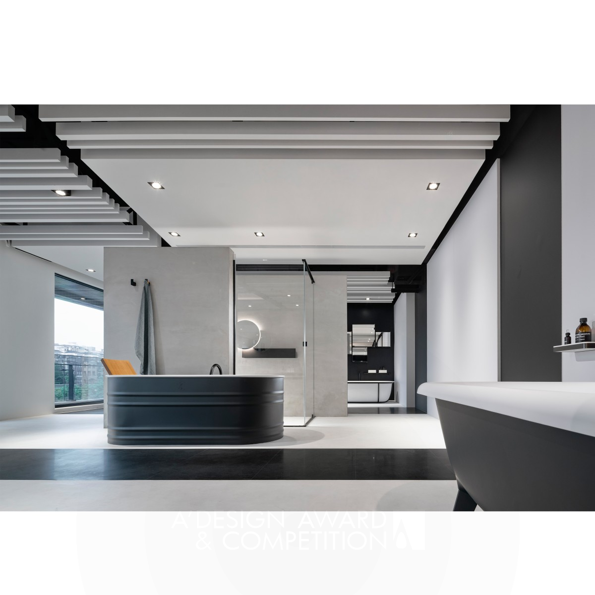 Onece Time Stage Sanitaryware Showroom by Tiku + Design Silver Interior Space and Exhibition Design Award Winner 2019 