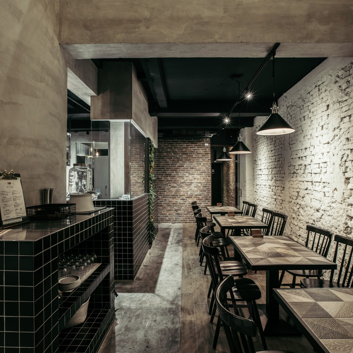 In Stock Fun Kitchen Restaurant by MUJIE Design Co.,Ltd. Bronze Interior Space and Exhibition Design Award Winner 2019 