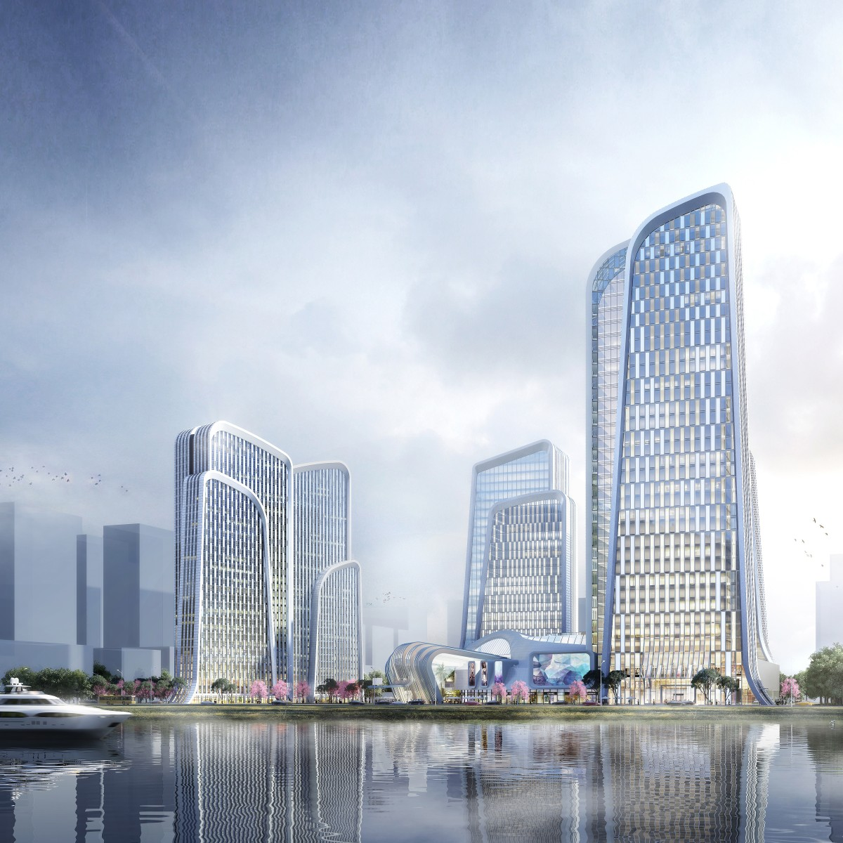 Shan Shui Plaza Mixed Use Architecture by Ruifeng Liu and Yan Liu Golden Architecture, Building and Structure Design Award Winner 2019 