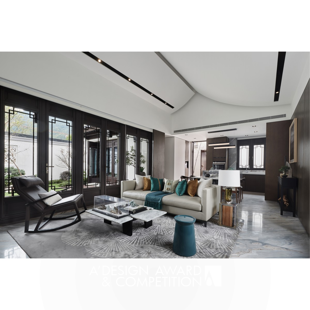 Ningbo Jiutang Zhuoyue Sample House Residential House by Li Zhang Bronze Interior Space and Exhibition Design Award Winner 2019 