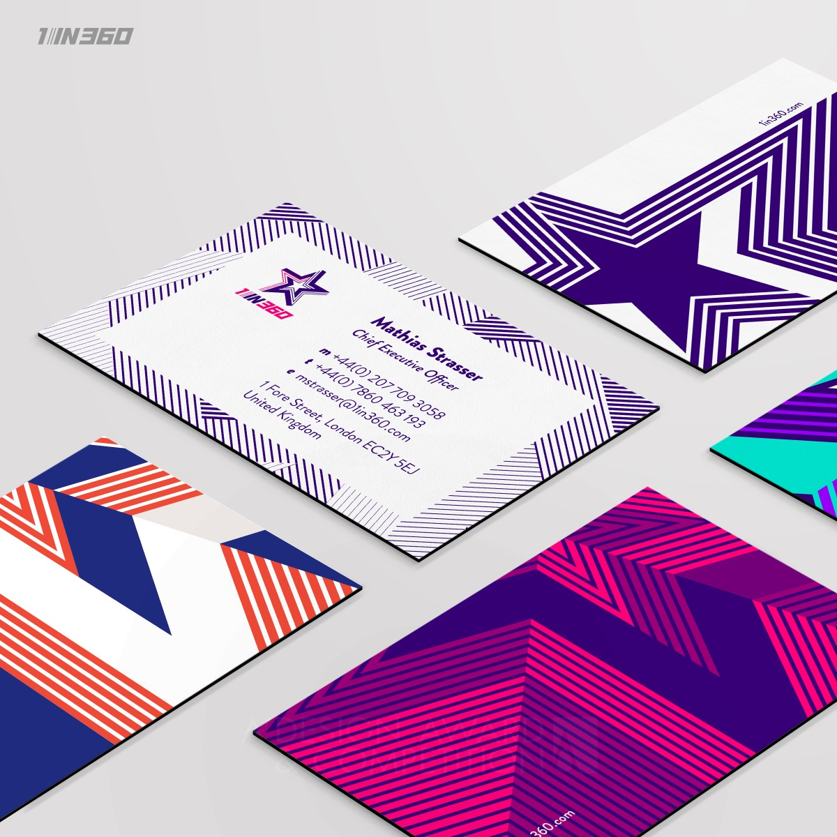 1in360  Brand Identity Redesign by Dongho Kim and Yunyoung Lee Silver Graphics, Illustration and Visual Communication Design Award Winner 2019 