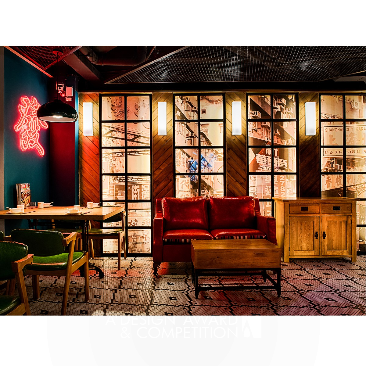 Kowloon Restaurant Interior Design by Min Liu and Huawei Dai Silver Interior Space and Exhibition Design Award Winner 2019 