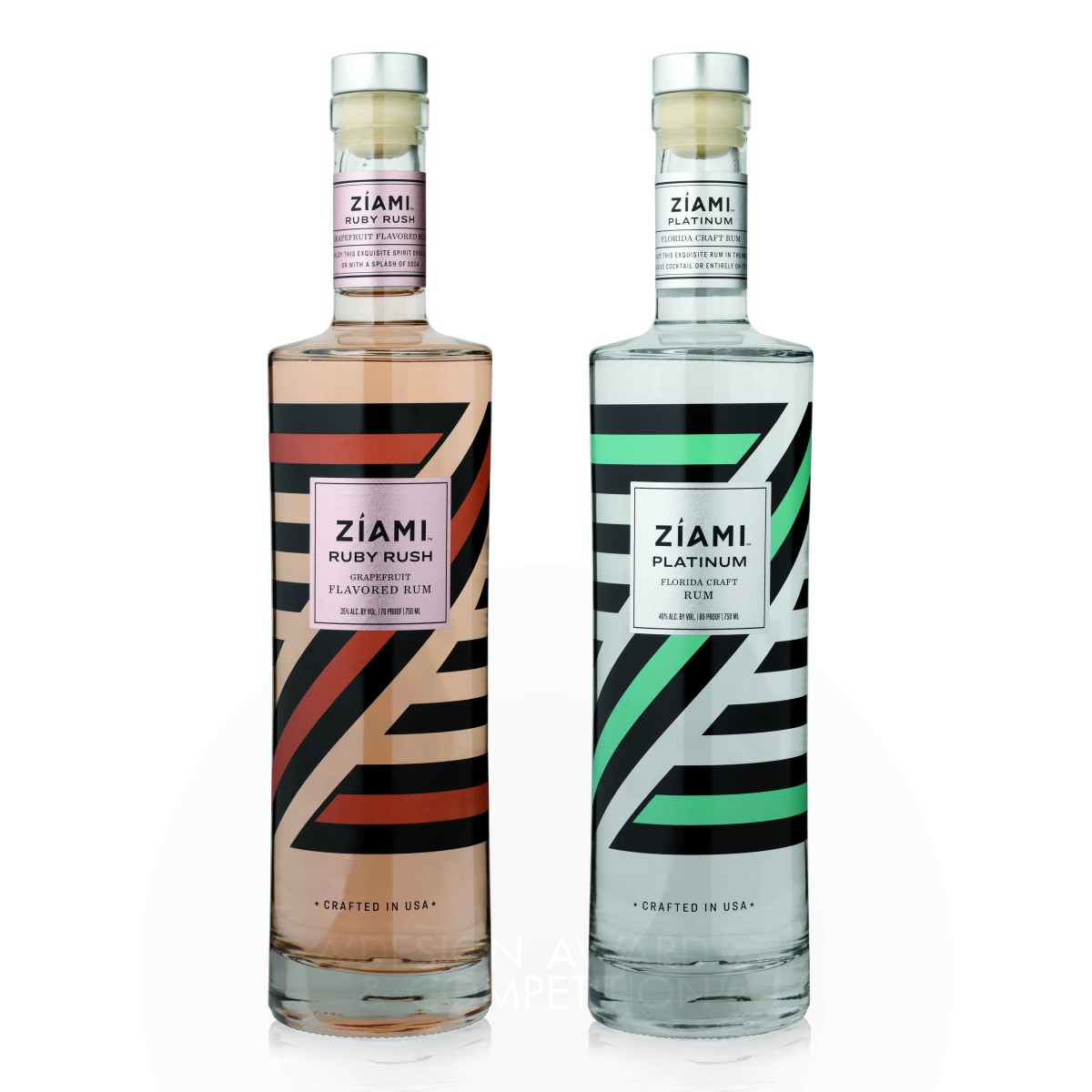 Zíami Rum Packaging by CF Napa Brand Design Bronze Packaging Design Award Winner 2019 