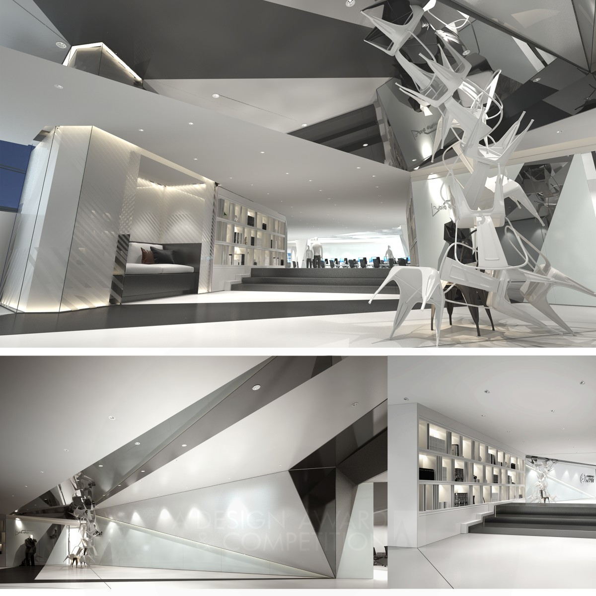 Yuan Space Office by Yubiao Xu Bronze Interior Space and Exhibition Design Award Winner 2019 