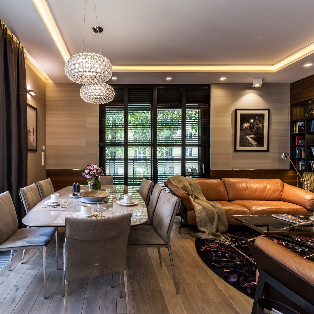 Residential Apartment in Warsaw Private Residential Apartment by Barbara Kułak-Steciak - Viva Design Iron Interior Space and Exhibition Design Award Winner 2019 