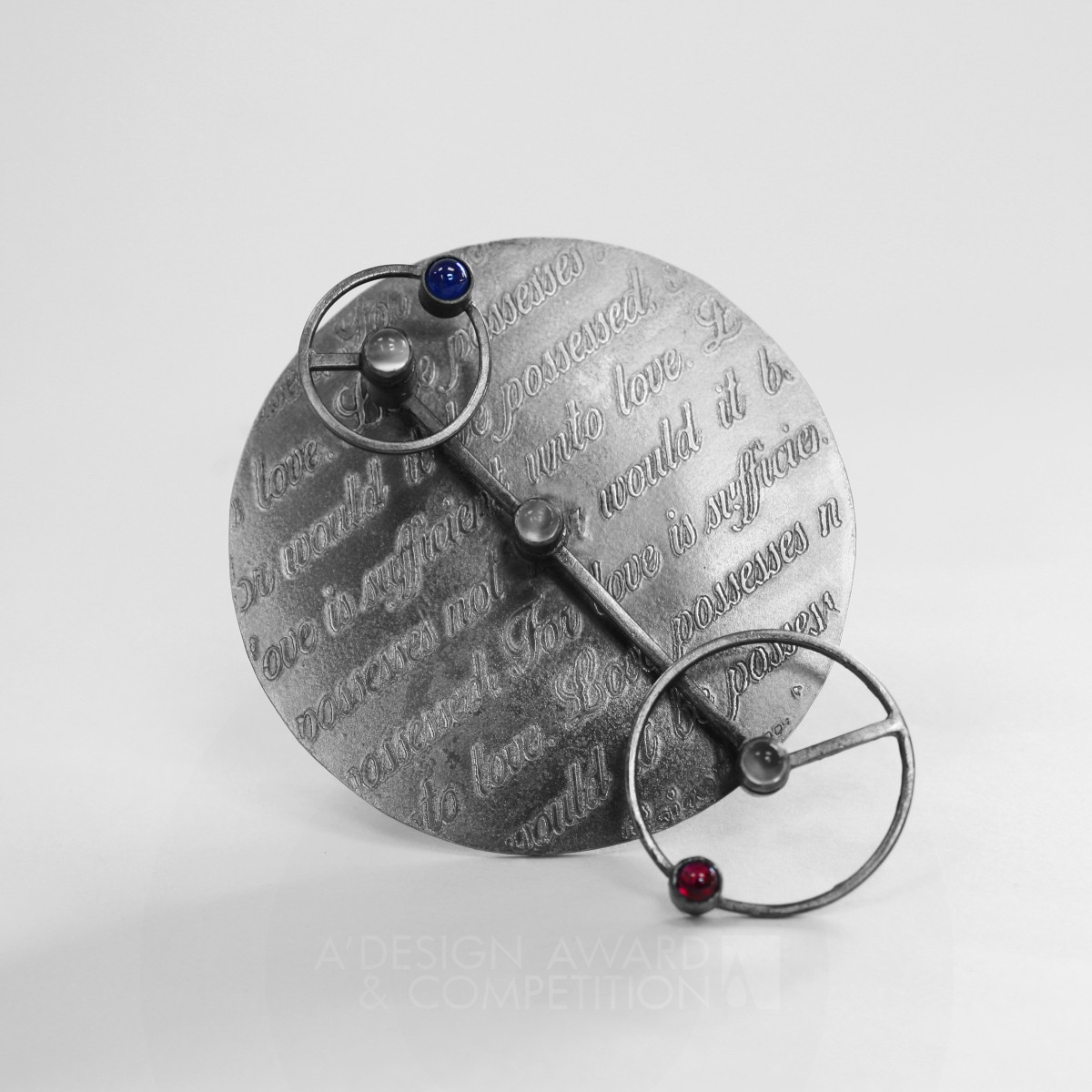 Love Brooch by Yu-Chi Chien Iron Jewelry Design Award Winner 2019 