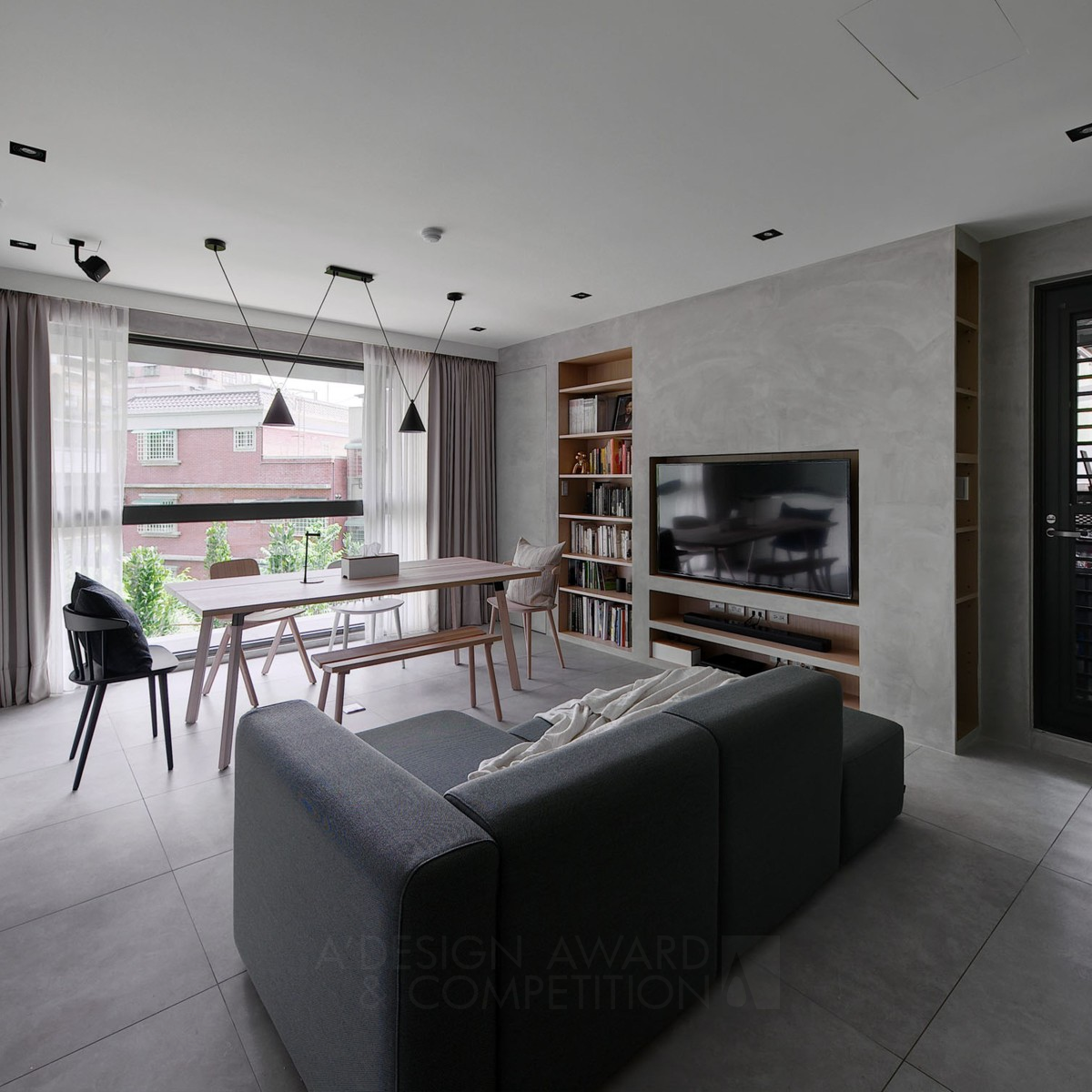 About Enframed Residential House by Yi-Hsiang, Cheng & Yu-Ting, Chung Iron Interior Space and Exhibition Design Award Winner 2019 