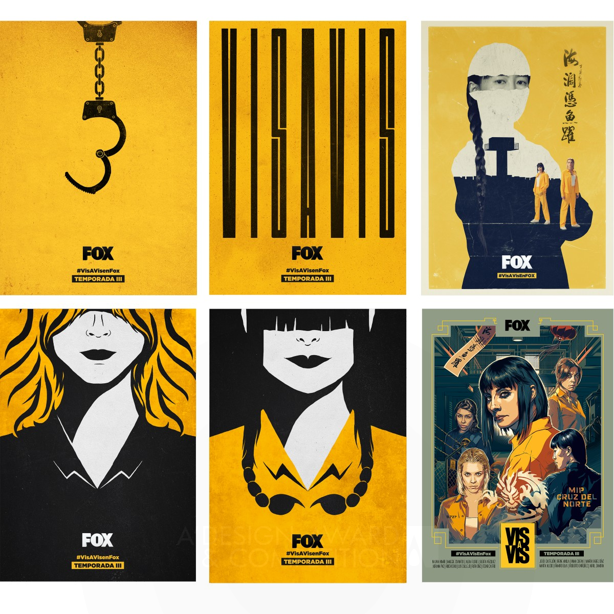 Vis a Vis Season 3 Posters Campaign by Fox Networks Group Spain Golden Graphics, Illustration and Visual Communication Design Award Winner 2019 