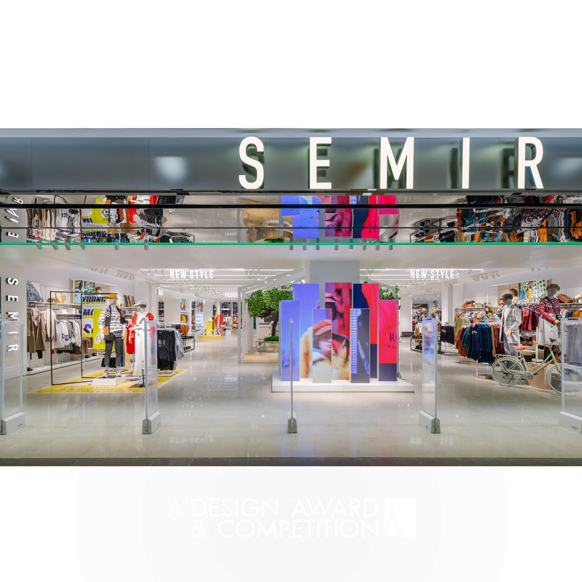 Semir Clothing Display by Qingliang Xu - Masanori Designs Iron Interior Space and Exhibition Design Award Winner 2019 