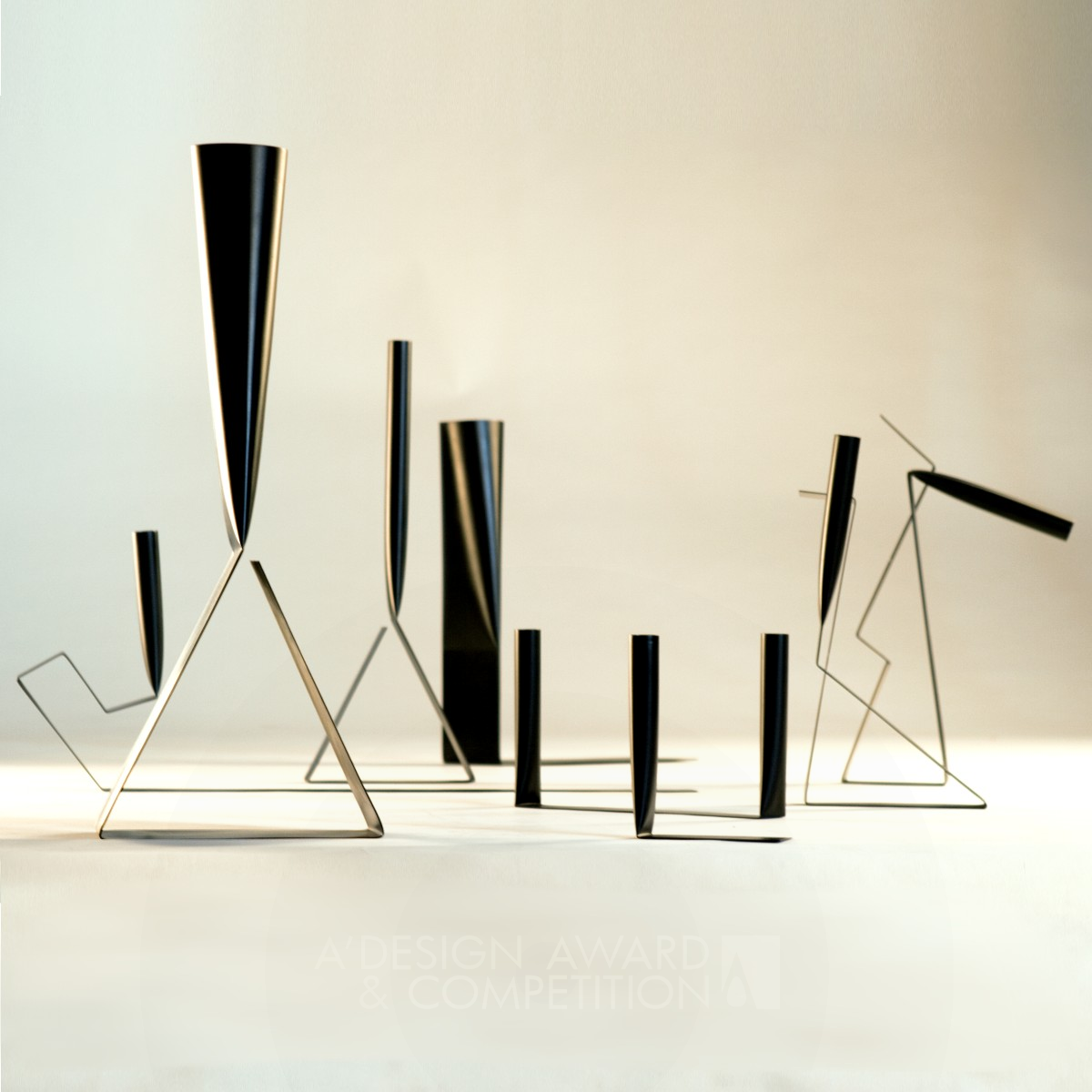 Opposites In Unity Candleholder and Vases by Firo Wang - Siince2020 Design Team Bronze Furniture Design Award Winner 2019 