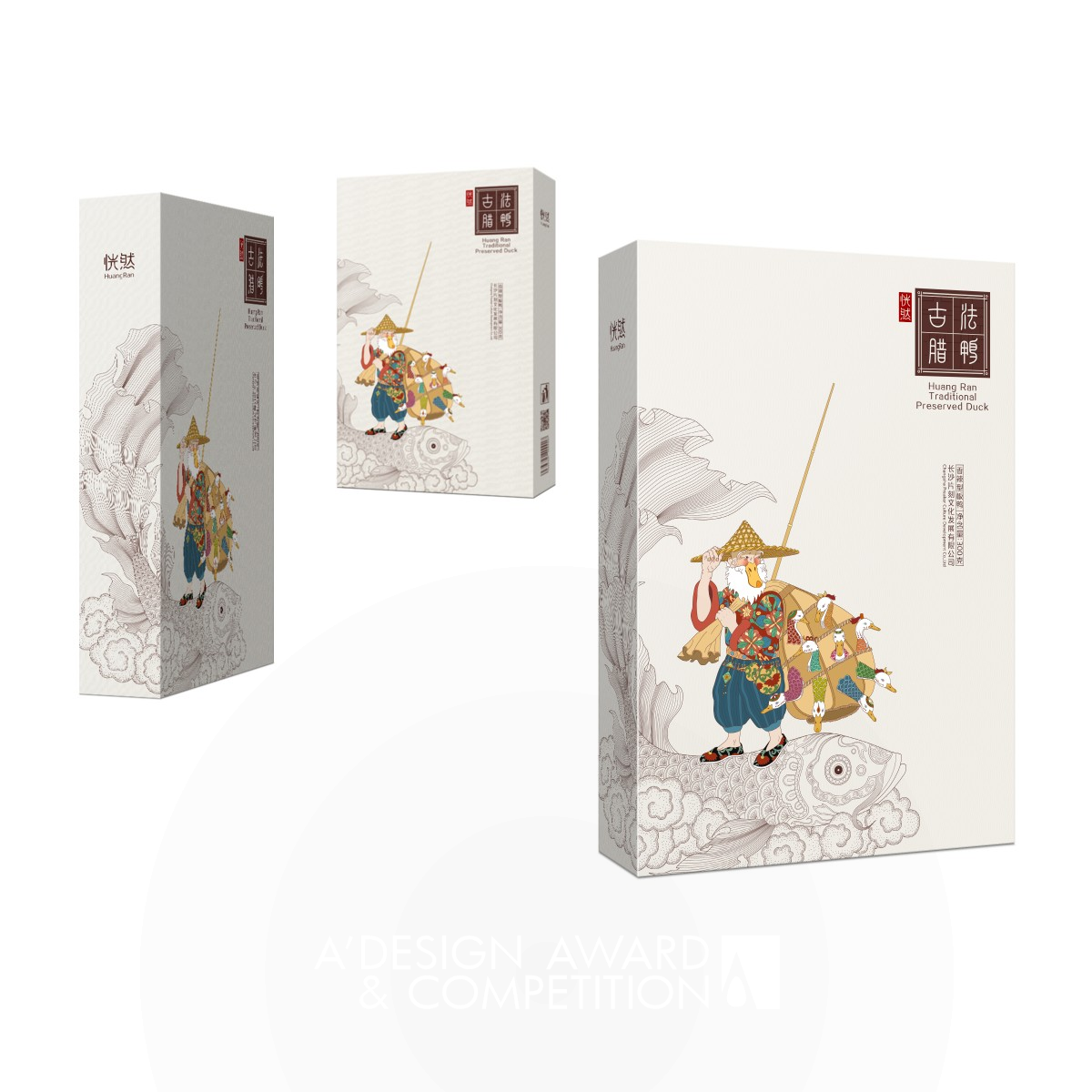 HuangRan Traditional Preserved Duck Packaging by Preaker Iron Packaging Design Award Winner 2019 