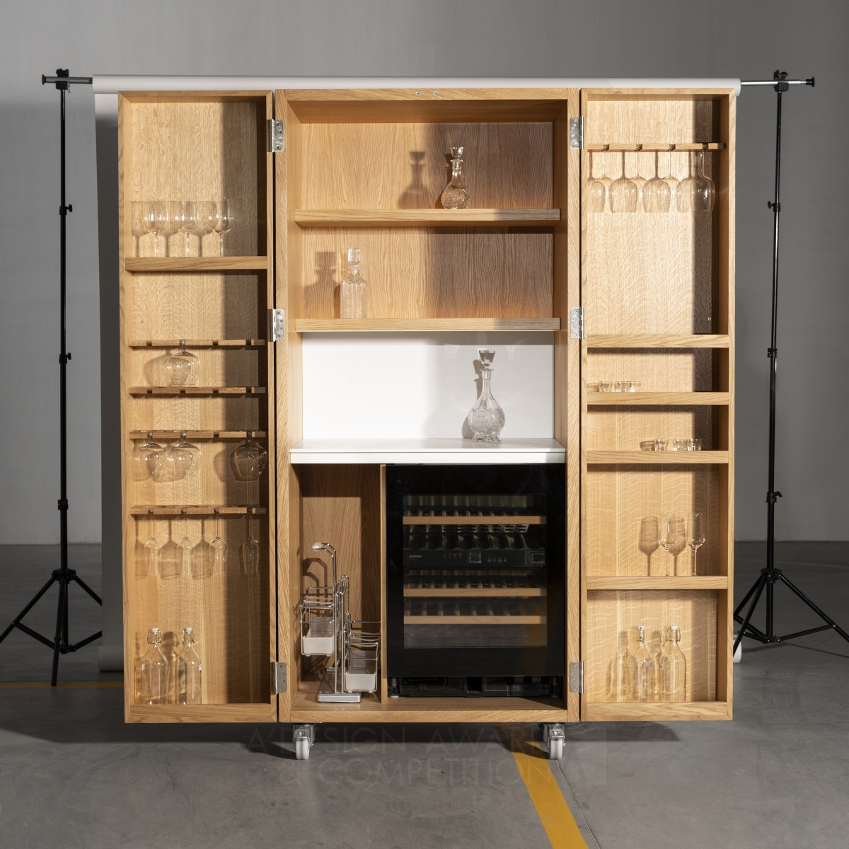 Drinks Cabinet Bar by Irena Kilibarda Silver Furniture Design Award Winner 2019 