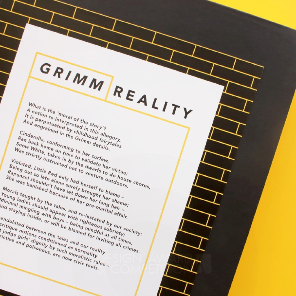 Grimm Reality Unbound Publication by Akshita Chandra Silver Graphics, Illustration and Visual Communication Design Award Winner 2019 