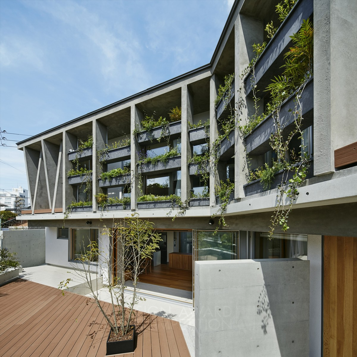 Vertical Horizontal Green House House by Yoshiaki Tanaka Silver Architecture, Building and Structure Design Award Winner 2019 