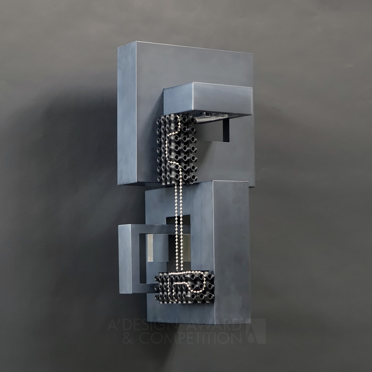 Interactive Waterfall Architectural Component by Naai-Jung Shih Bronze Fine Arts and Art Installation Design Award Winner 2019 