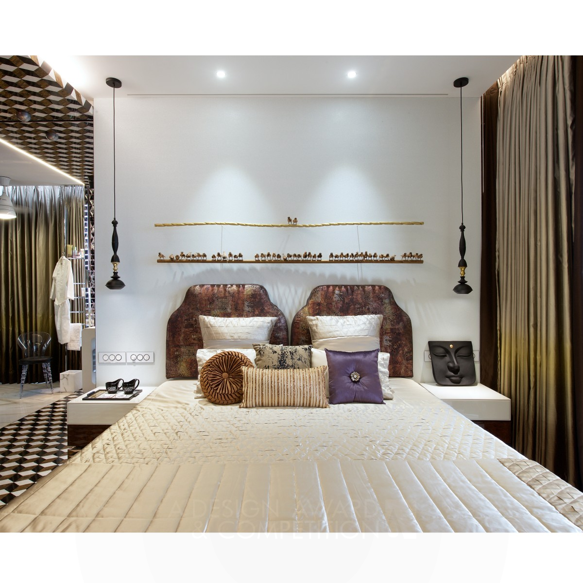 Arte Et Stile De Vita A Bedroom Suite by Amee Vora Iron Interior Space and Exhibition Design Award Winner 2019 