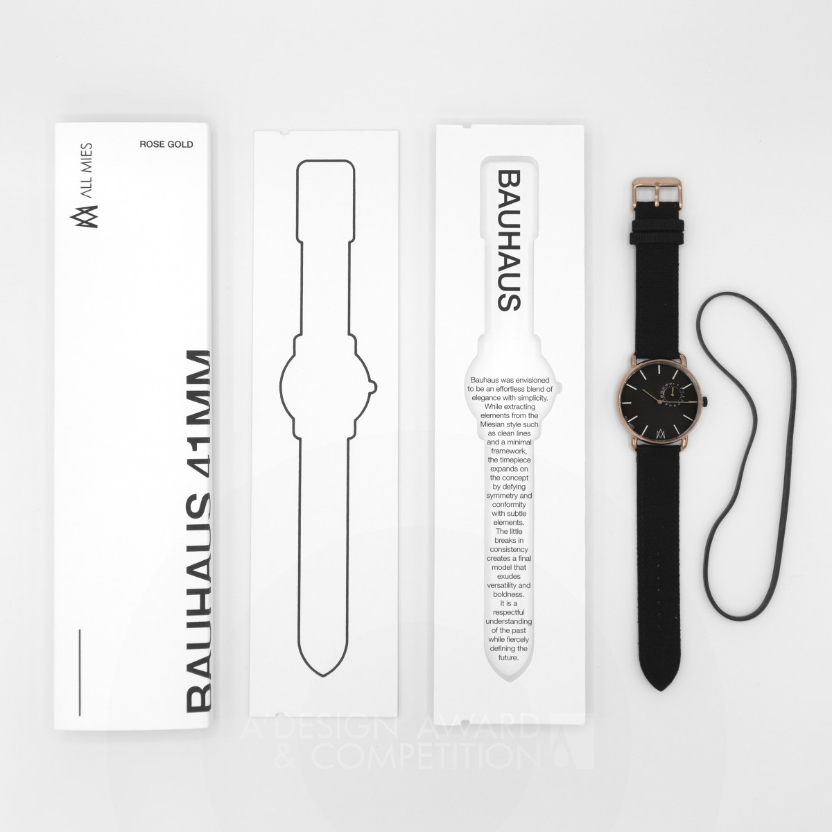 All Mies Packaging Watch Packaging by Walmir Luz Bronze Packaging Design Award Winner 2019 