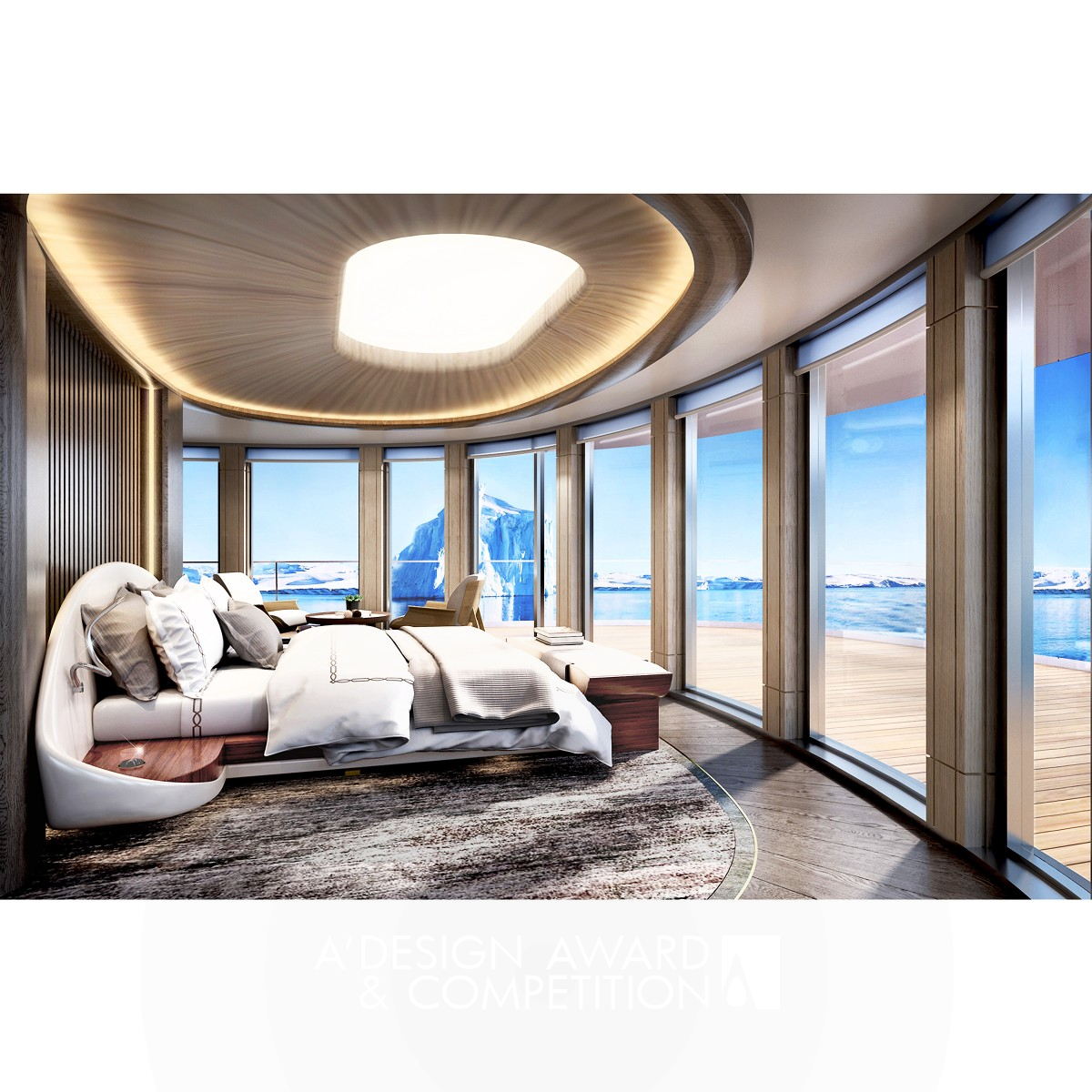 Sanbao Yacht Interior by David Chang Bronze Yacht and Marine Vessels Design Award Winner 2019 