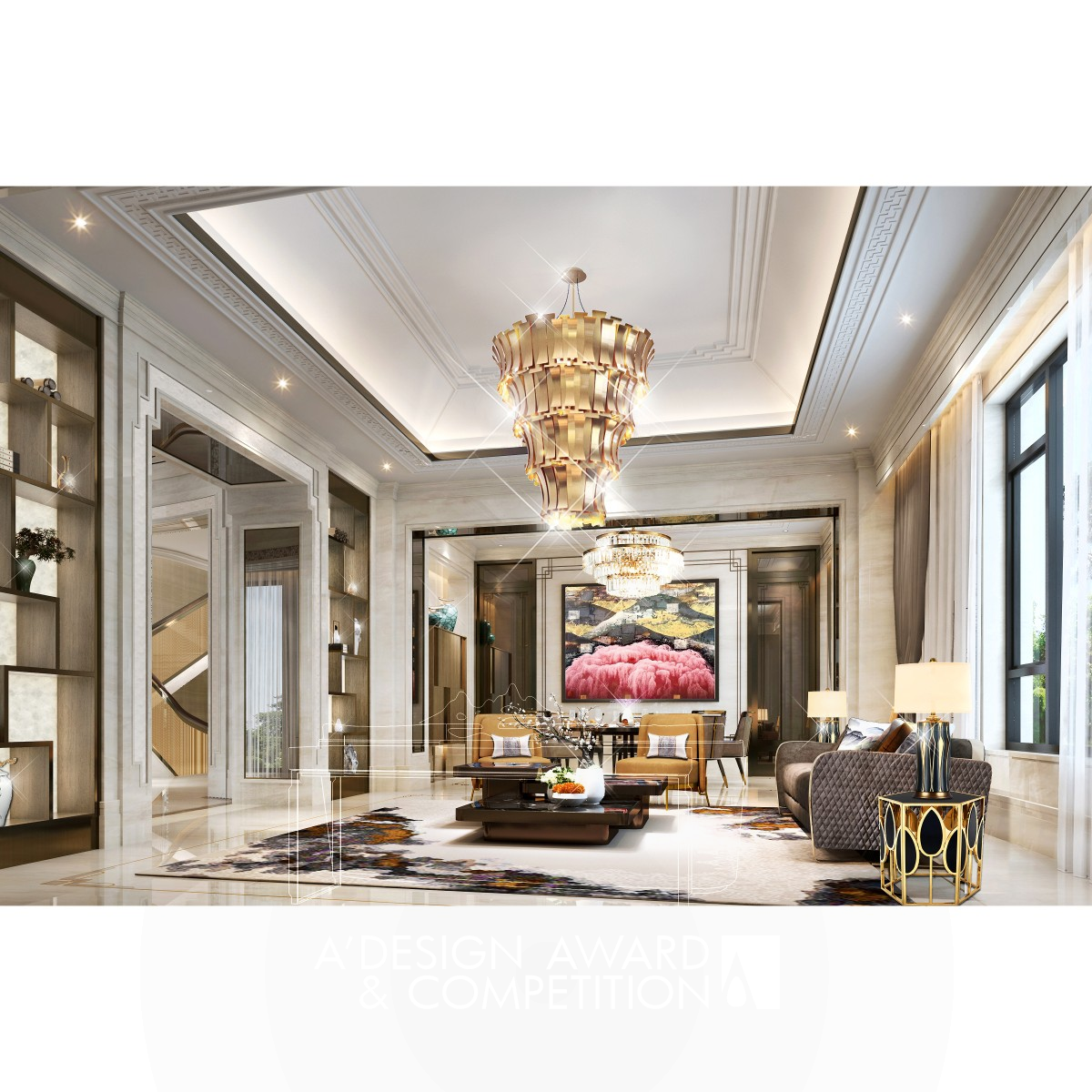 The Crown of Avenue Villa Luxury Showflat by David Chang Iron Interior Space and Exhibition Design Award Winner 2019 