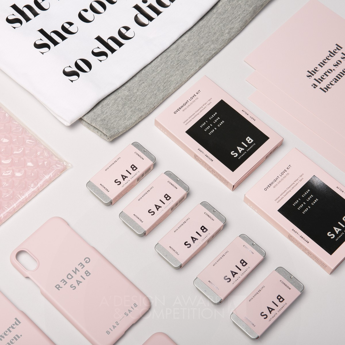 Saib Intimate Cosmetic Brand Identity System by Saib & Co. Golden Graphics, Illustration and Visual Communication Design Award Winner 2019 