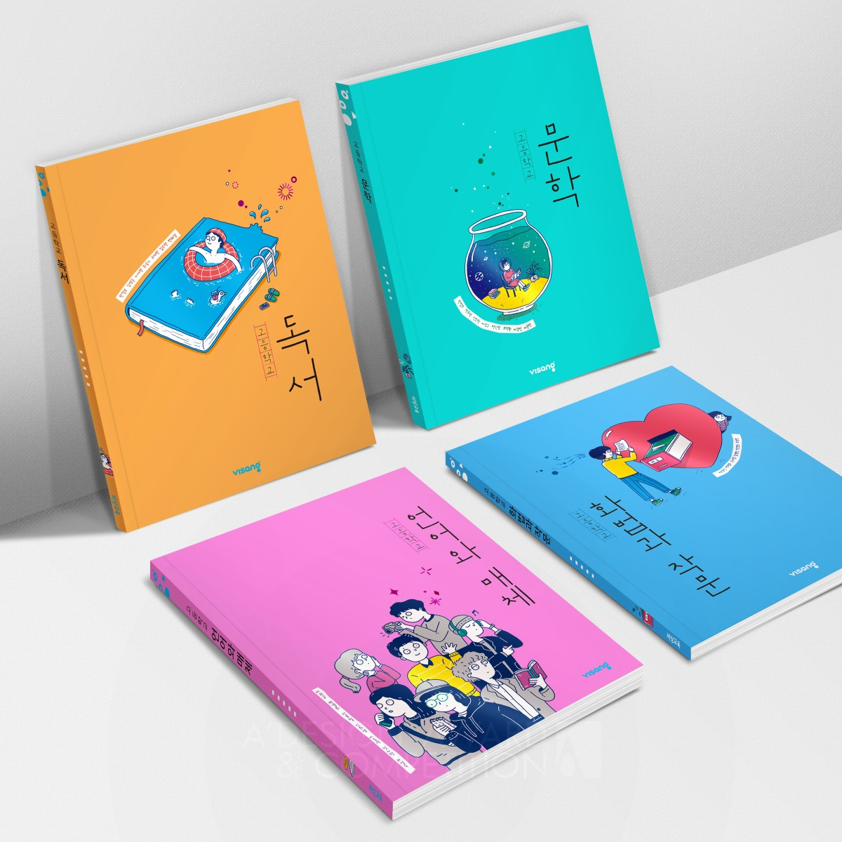 Visang Literature TextBook Textbook by Jaehun Kim and Kyoungmi Yoo Silver Graphics, Illustration and Visual Communication Design Award Winner 2019 