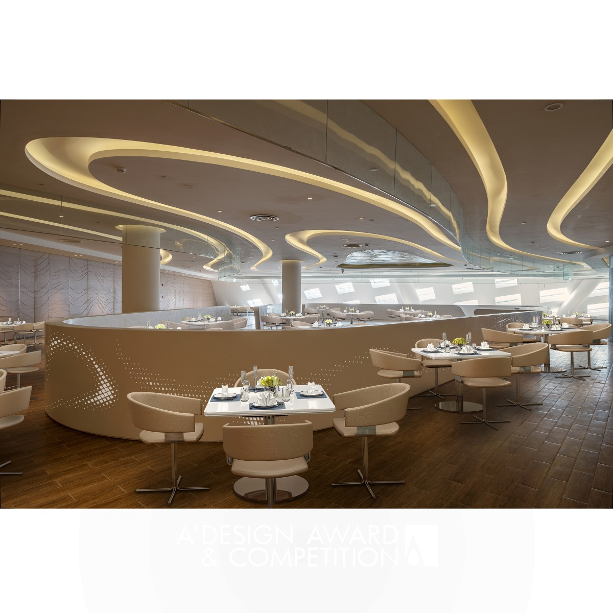 Nanjing Youth Olympic Center Restaurant Restaurant by Jian Wang Silver Interior Space and Exhibition Design Award Winner 2019 