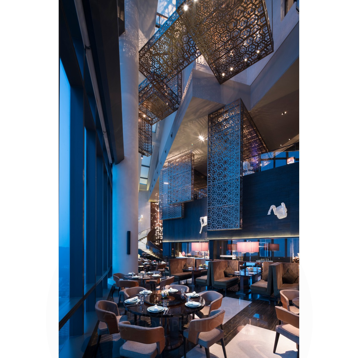 Grand Hyatt Dalian Specialty Restaurant by Celia Chu Silver Interior Space and Exhibition Design Award Winner 2019 