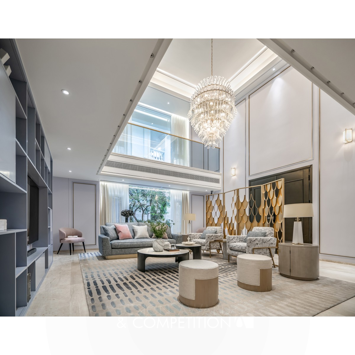 Yujing Garden Private Residence Private Residence by Henry Zheng Bronze Interior Space and Exhibition Design Award Winner 2019 