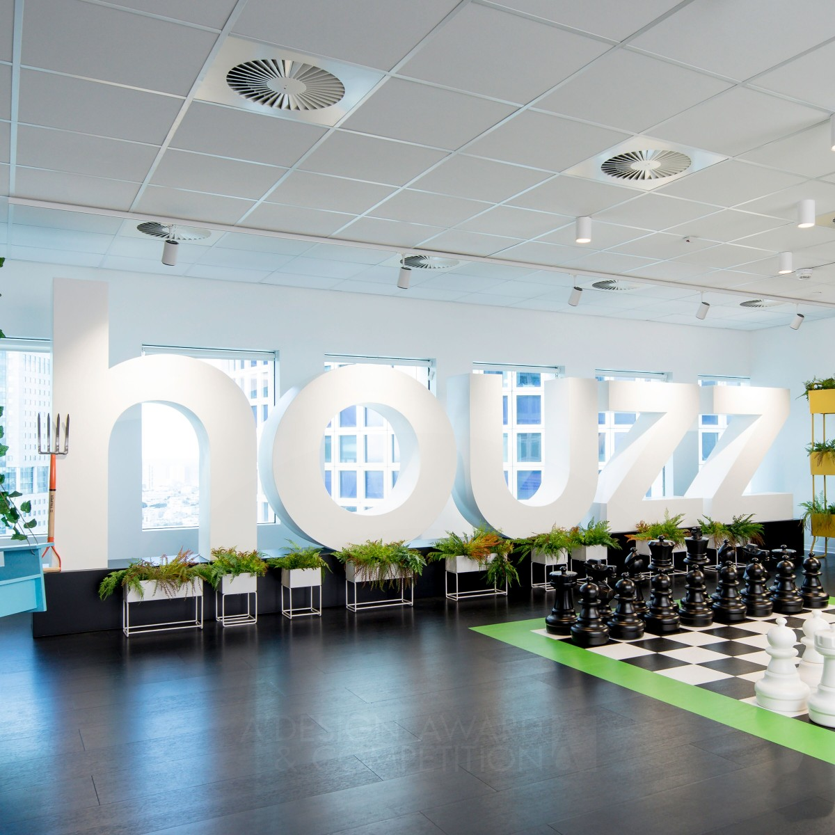 Houzz office in TLV Office Design by Nurit Geffen Bronze Interior Space and Exhibition Design Award Winner 2019 