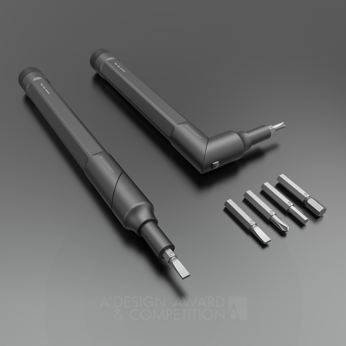 Right Angle Screwdriver Screwdriver by Qian Xiaowei and Ye Xinmin Silver Hardware, Power and Hand Tools Design Award Winner 2019 